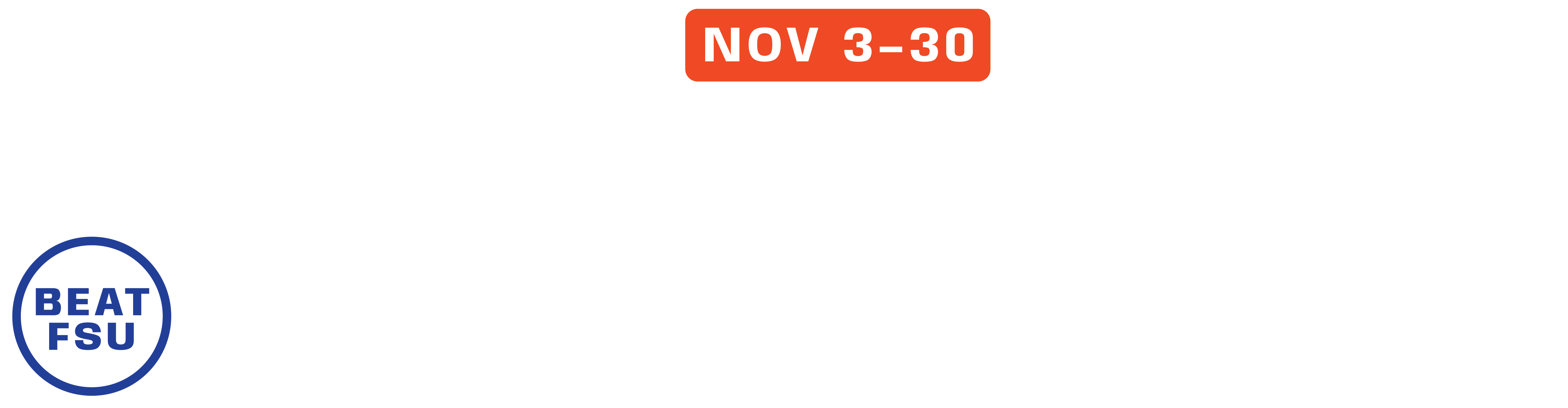 Chop & Chomp Beat FSU Food Drive, Nov. 3-30.